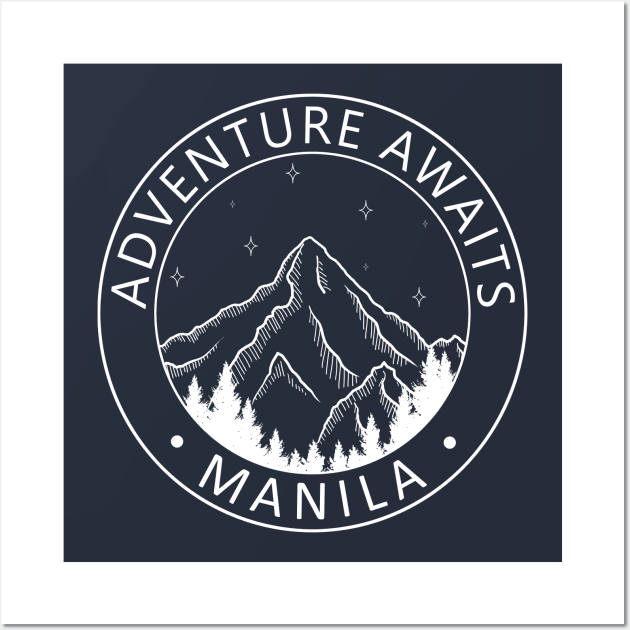 Manila, Philippines - Adventure Awaits Wall Art by ShopBuzz